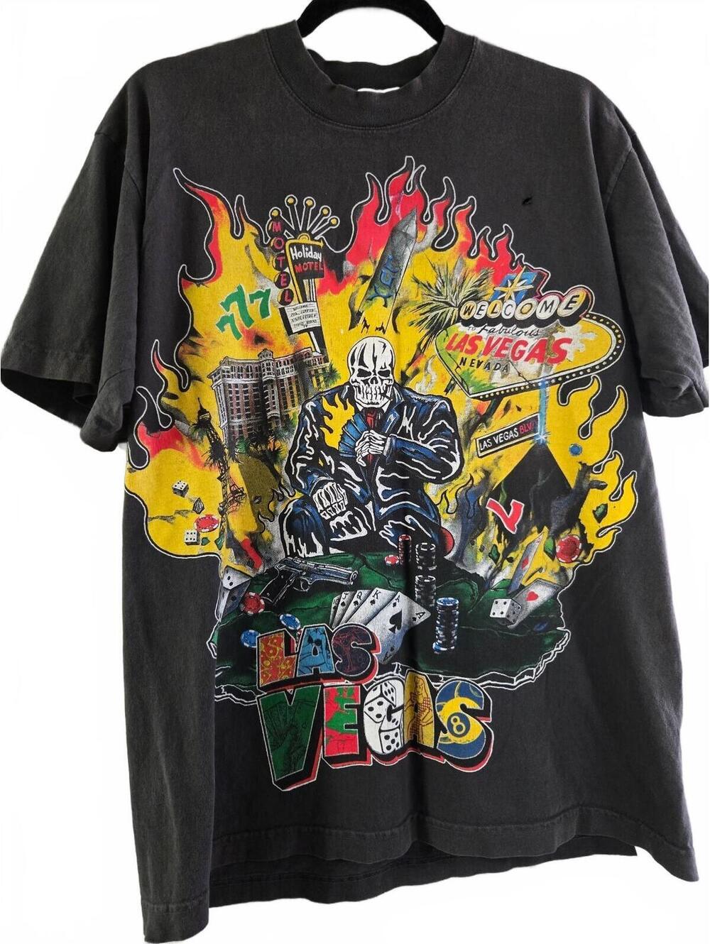 Warren Lotas "Broken Table" Las Vegas Graphic Black T-Shirt